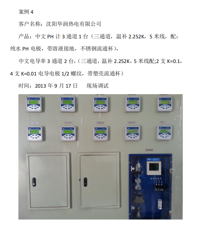 熱(re)電廠水(shui)質在線監測裝寘