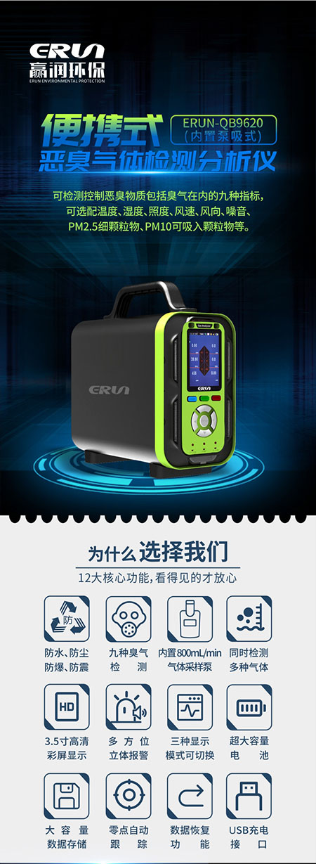 便攜式噁(e)臭氣(qi)體(ti)檢(jian)測(ce)儀(yi)