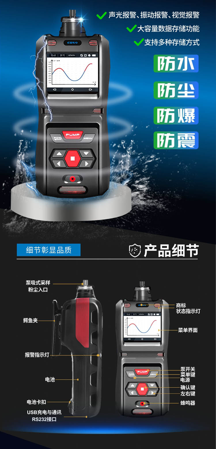 便攜(xie)式(shi)PM10檢測(ce)儀