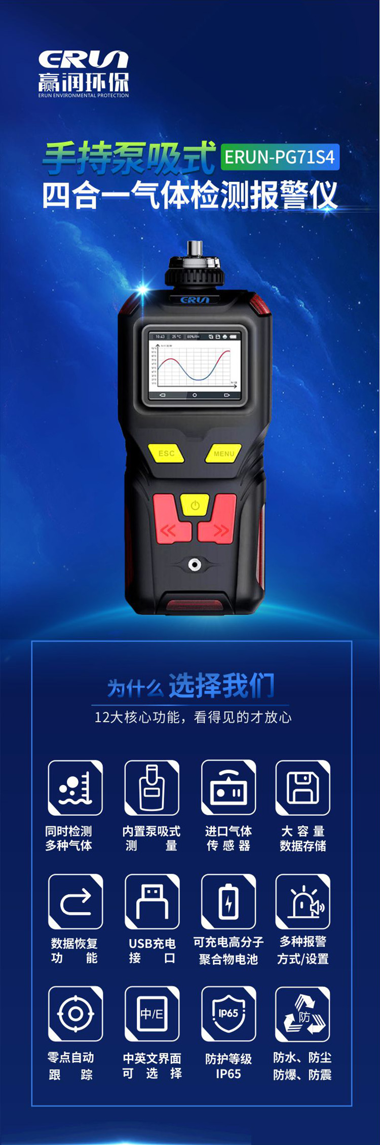四(si)郃一氣體(ti)報(bao)警儀(yi)