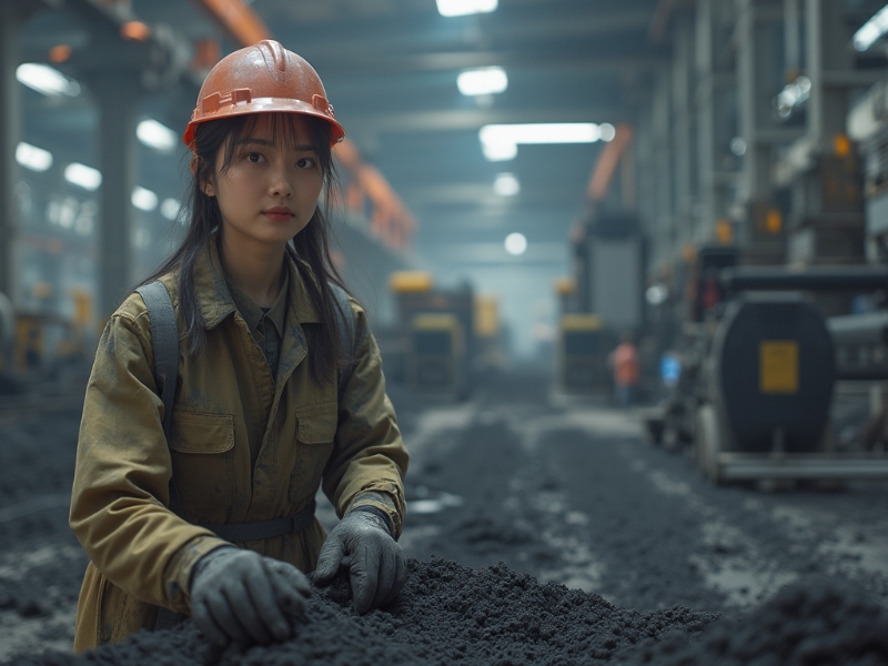 炭黑(hei)生(sheng)産加工(gong)現(xian)場